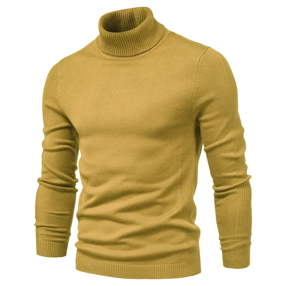 Slim turtleneck tröja för män