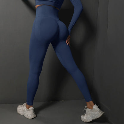 Sömlösa gymleggings för kvinnor