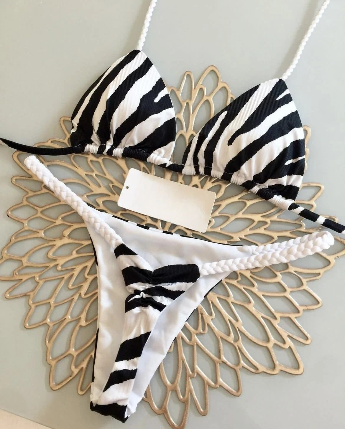Bikiniset med hög midja för kvinnor