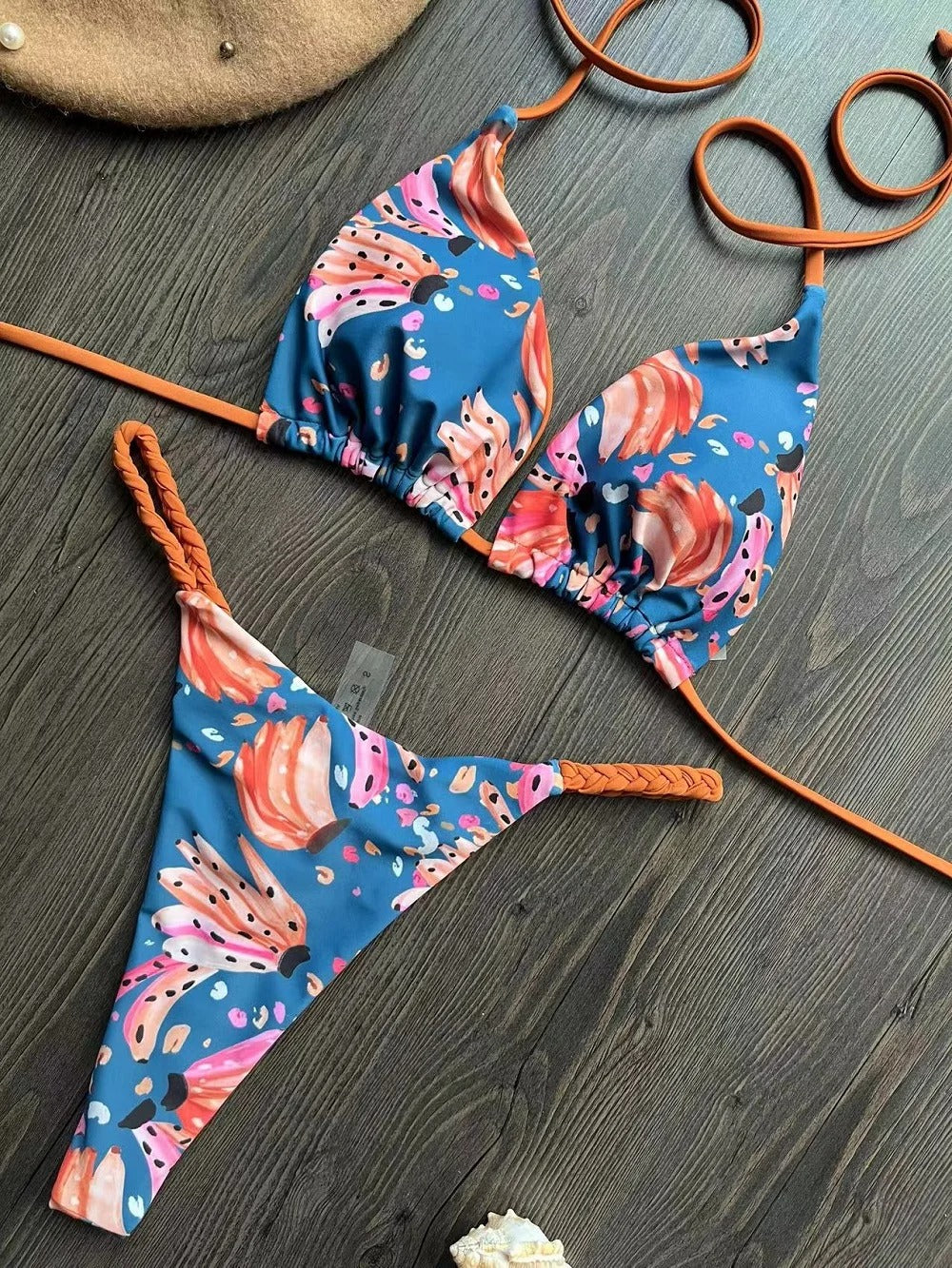 Bikiniset med hög midja för kvinnor