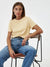 Basic T-shirt i bomull för kvinnor