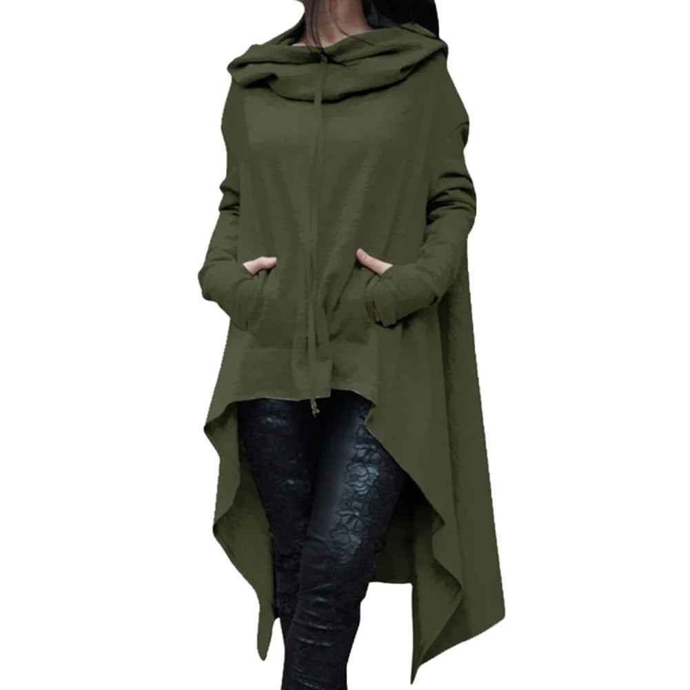 Kvinnors Asymmetrisk Hoodie