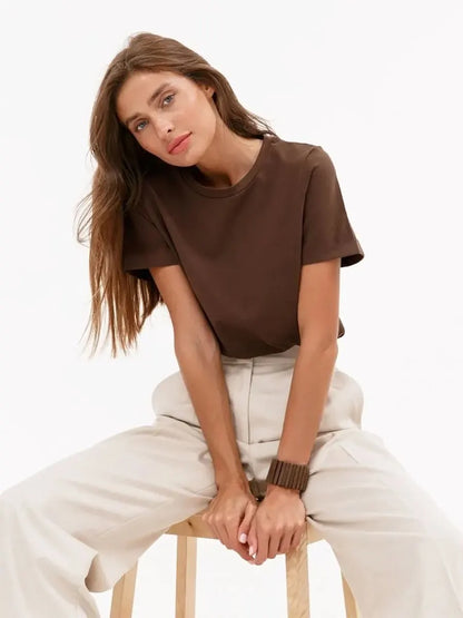 Basic T-shirt för kvinnor