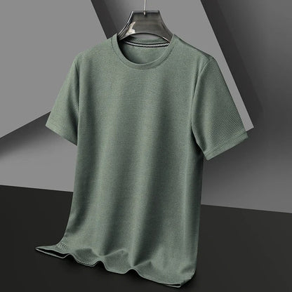 Våfflad T-shirt för män