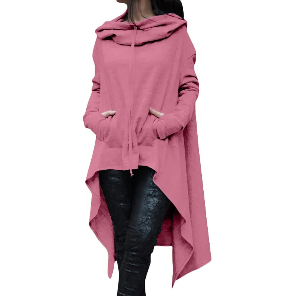 Kvinnors Asymmetrisk Hoodie