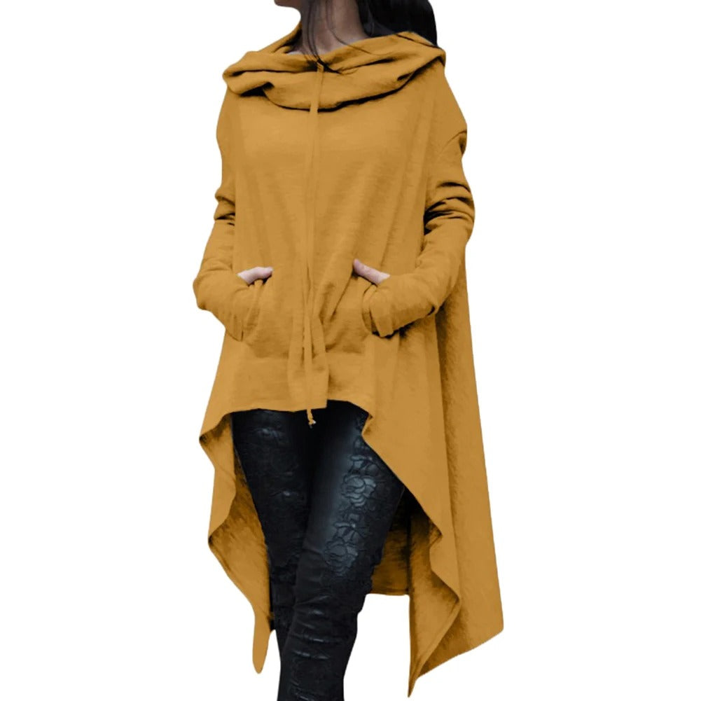 Kvinnors Asymmetrisk Hoodie