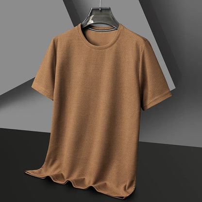 Våfflad T-shirt för män