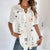 Variant image for Vit Dam Blus Lekfullt Tryck Polyester Normal Passform-49