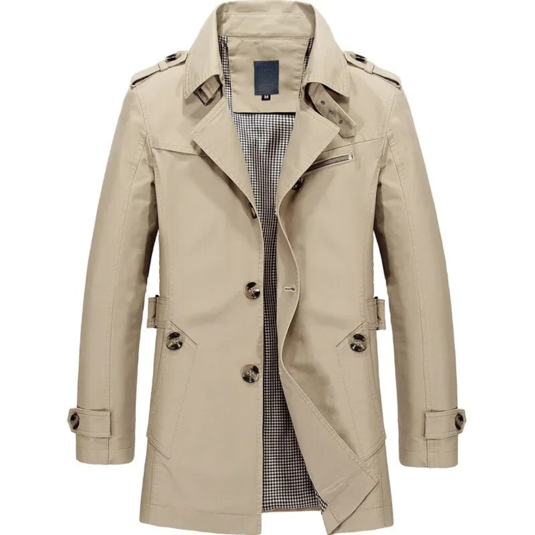 Windbreaker trenchcoat för män