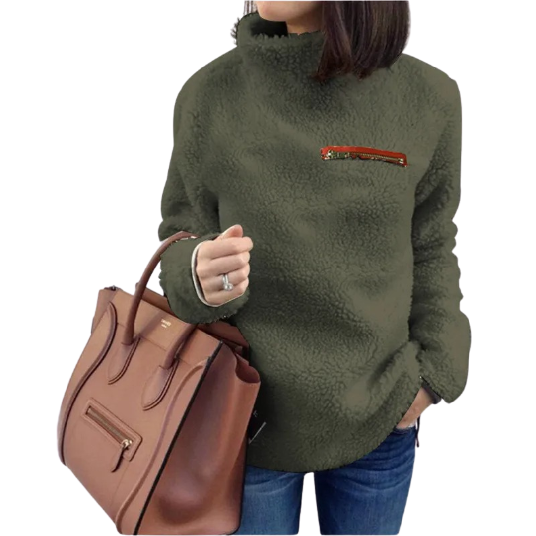 Supermjuk sköldpaddshalsad pullover