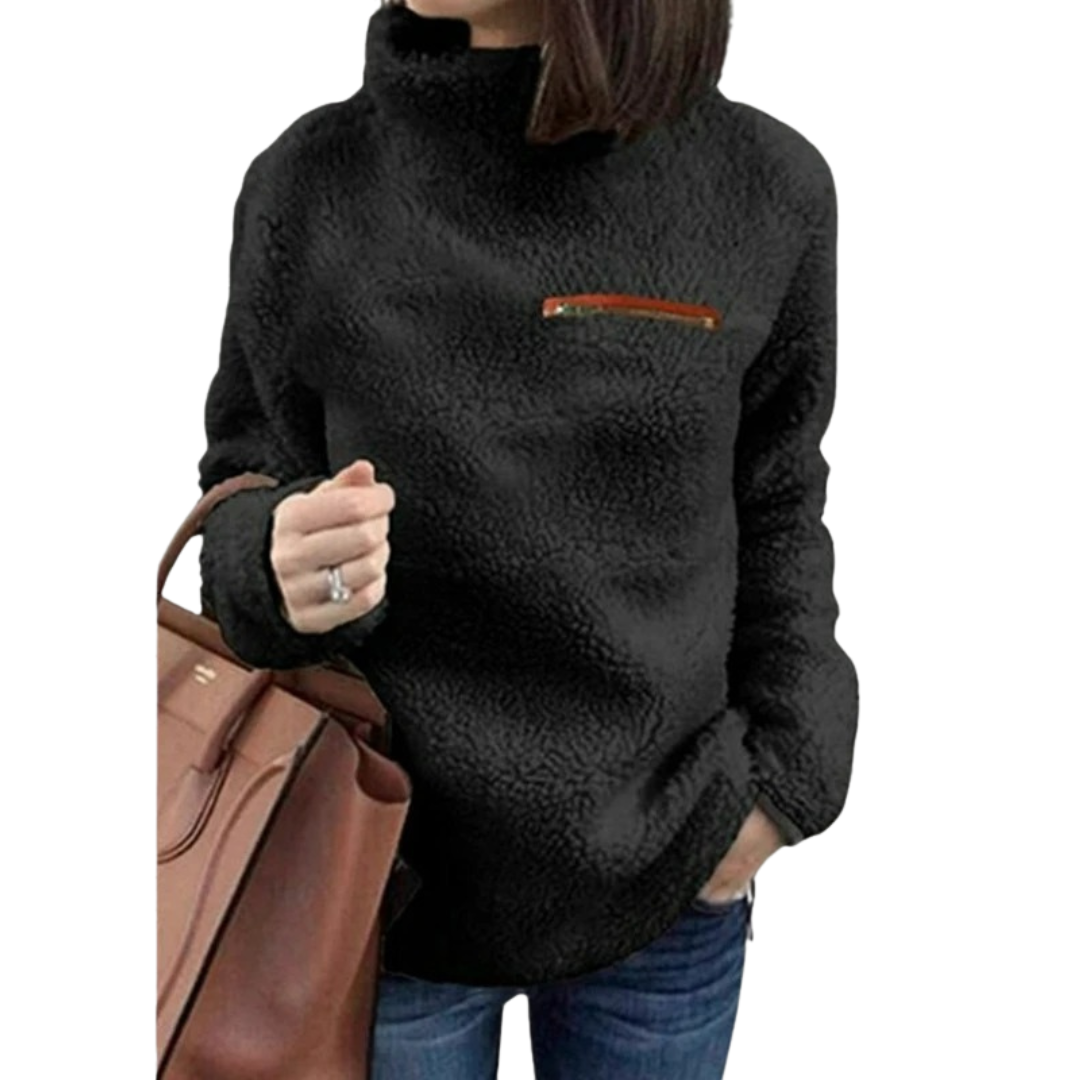 Supermjuk sköldpaddshalsad pullover