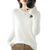 Casual stickad pullover för kvinnor