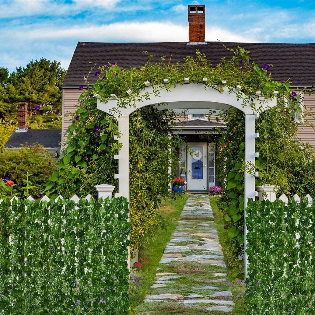 Konstgjord Växt Löv Staket