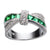 Criss Cross kristall ring