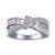 Criss Cross kristall ring