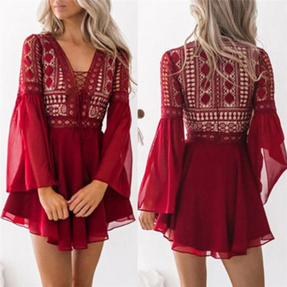 Boho chic spets klänning - Få komplimanger från alla