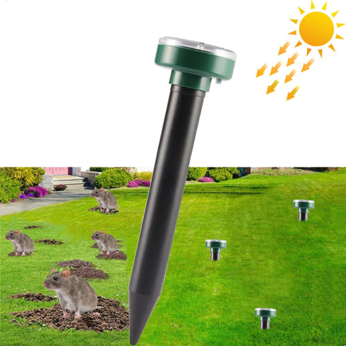 Solcellsdriven mullvadsavvisare