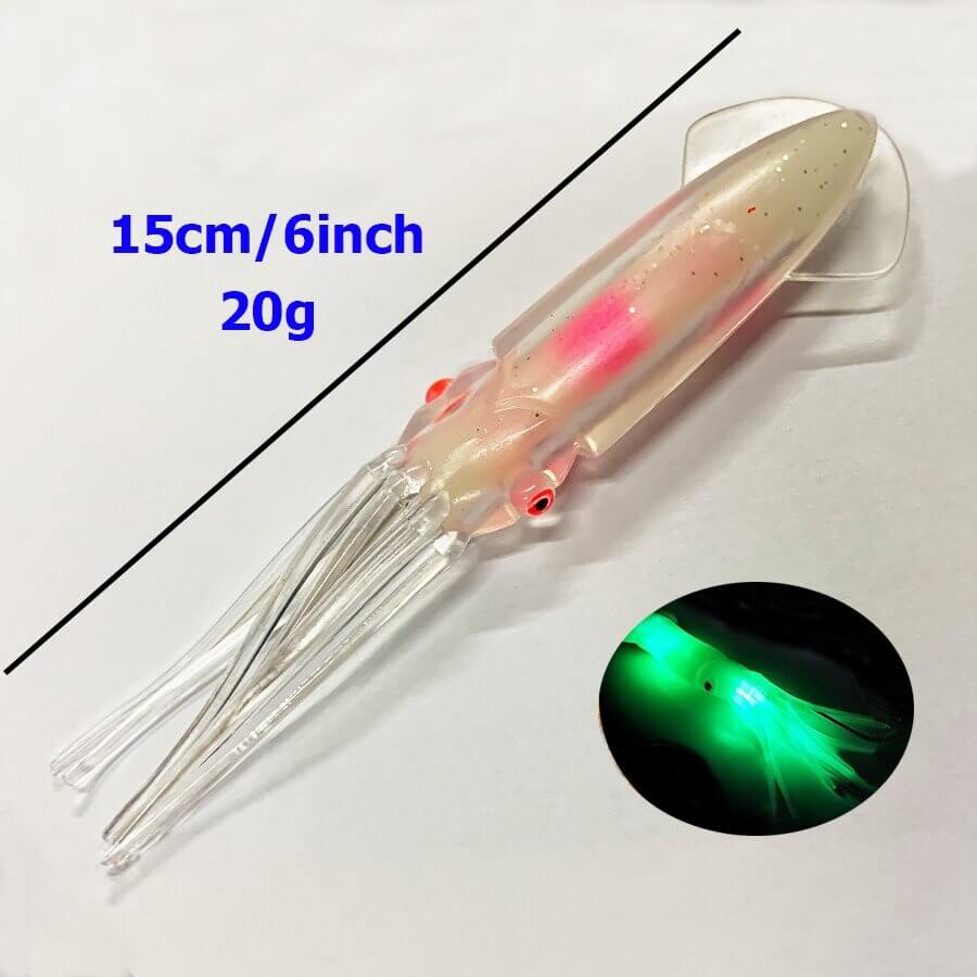 Glow in the Dark Bläckfiskbete