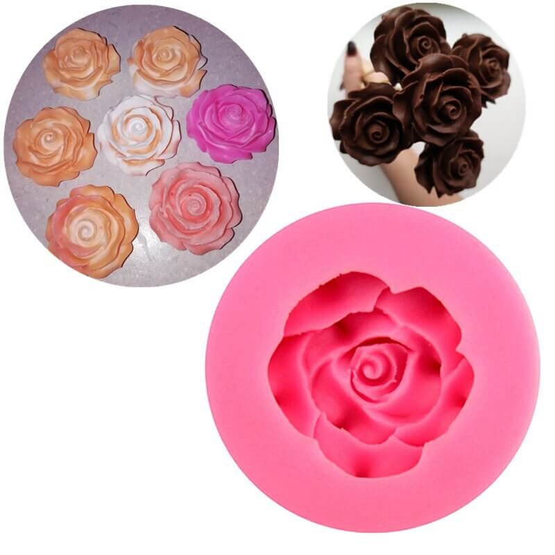 Rose silikon mögel
