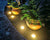 8 lysdioder utomhus Solar Disk Light