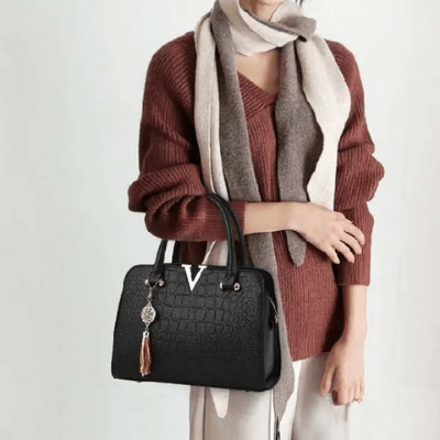 Väska i krokodilskinn