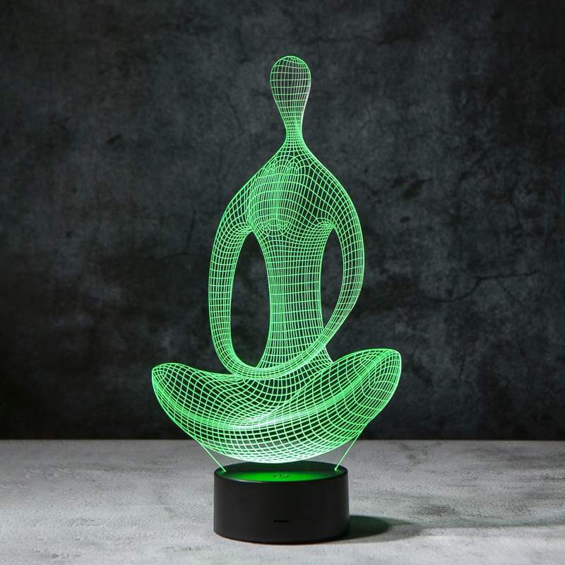 Yoga 3D-illusionslampa
