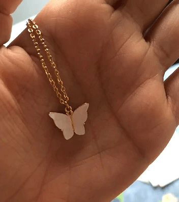 Fjäril Guldstil Halsband