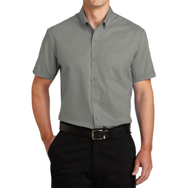 Polo shirt med knapp för män