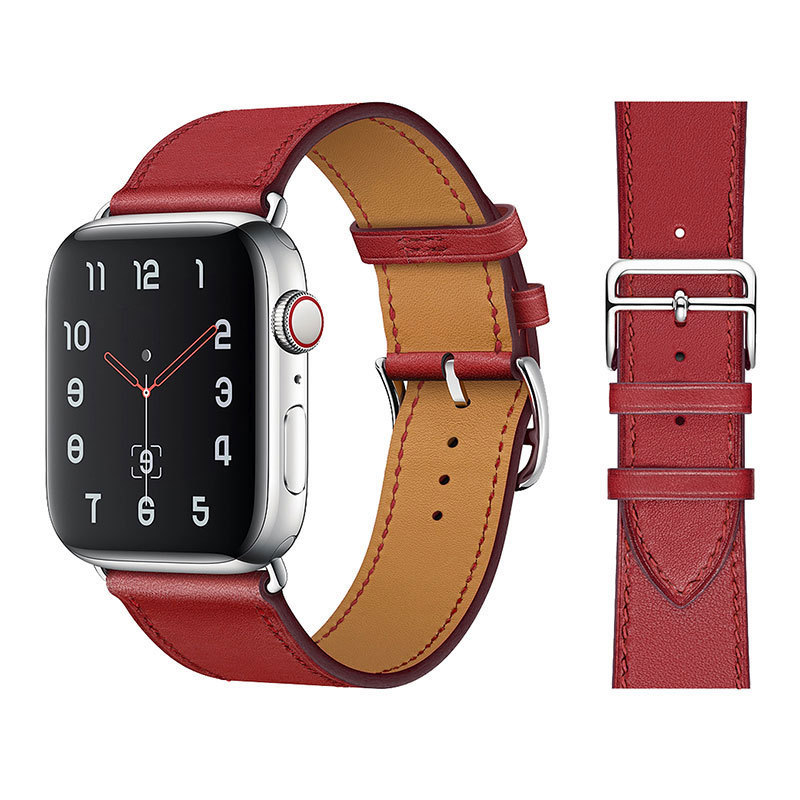 Apple watch syntetiskt läderrem