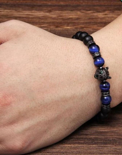 Wolf Tiger Eye pärla armband