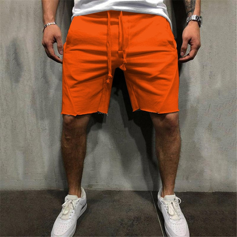 Löst släta enfärgade shorts