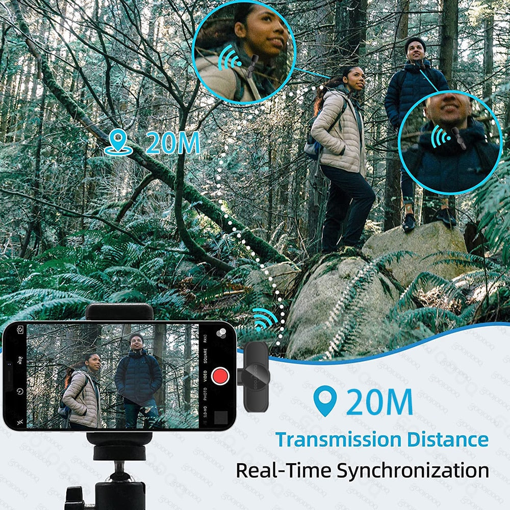 Trådlös Lavalier-minimikrofon