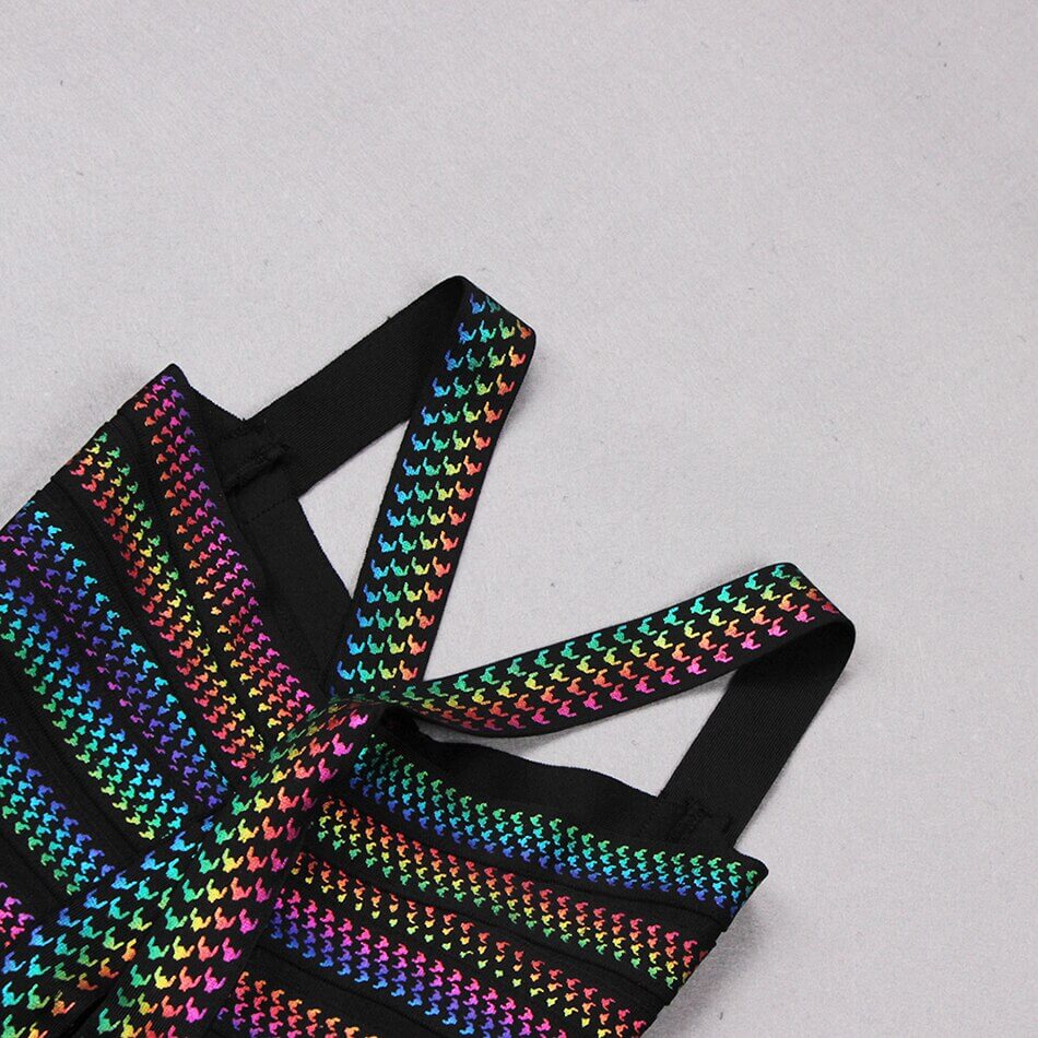 Kvinnor Flerfärgad Fest klänning