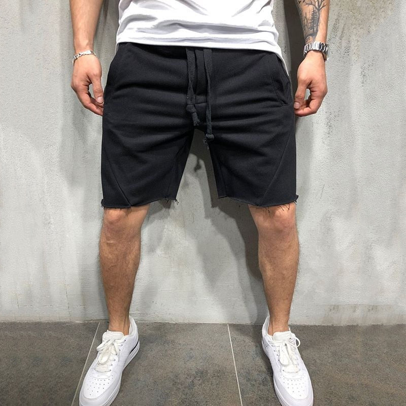 Löst släta enfärgade shorts