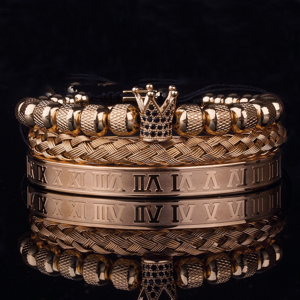 Lyx Krona Armband Set