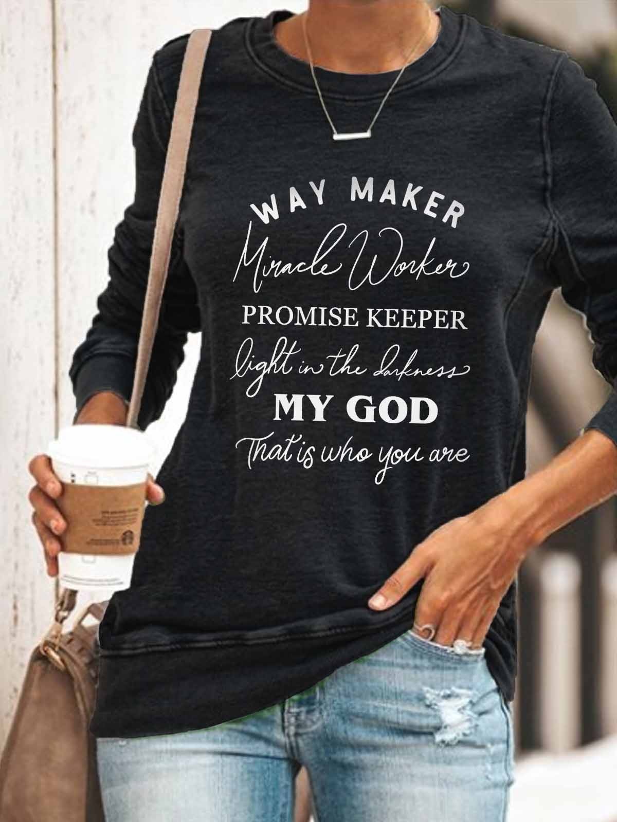 Kvinnor Casual Pullover Shirt