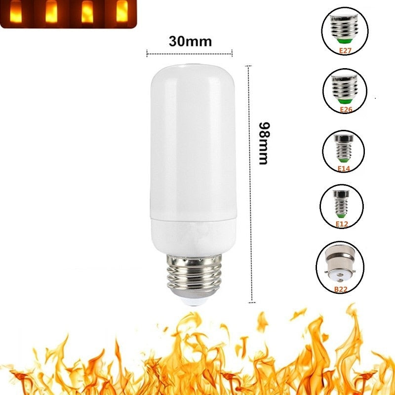 LED-lampor med flameffekt
