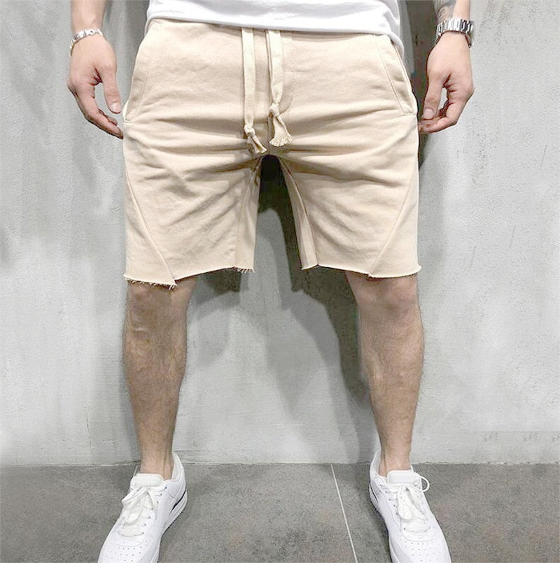 Löst släta enfärgade shorts