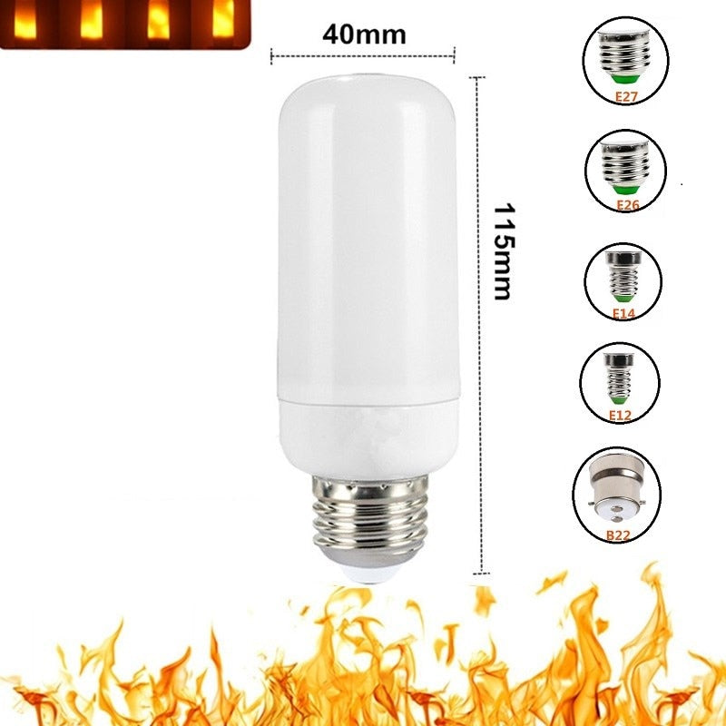 LED-lampor med flameffekt