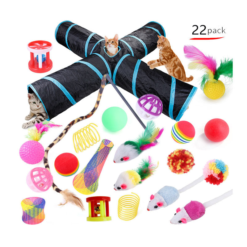 Fällbar Kattleksakstunnel