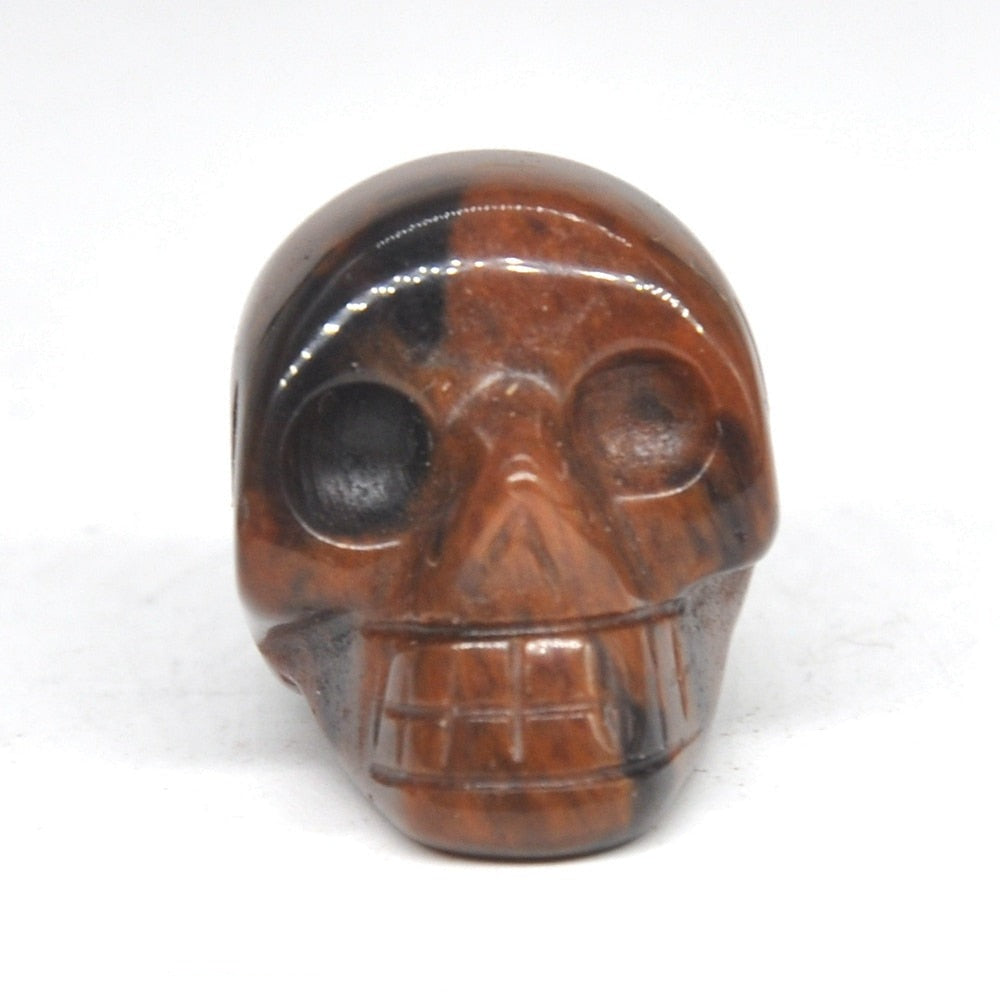 Naturlig dödskalle kristall sten