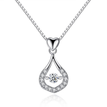 Vattendroppe Crystal hängande halsband