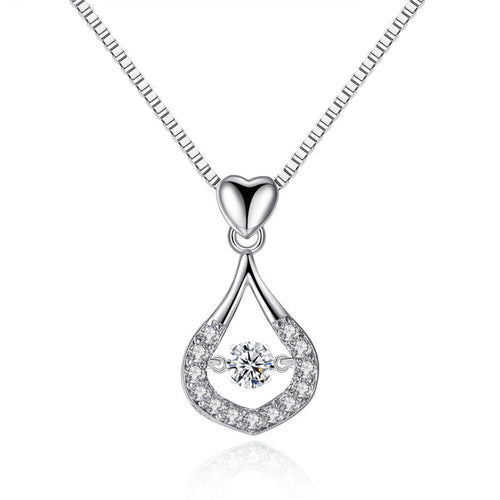 Vattendroppe Crystal hängande halsband