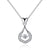 Vattendroppe Crystal hängande halsband