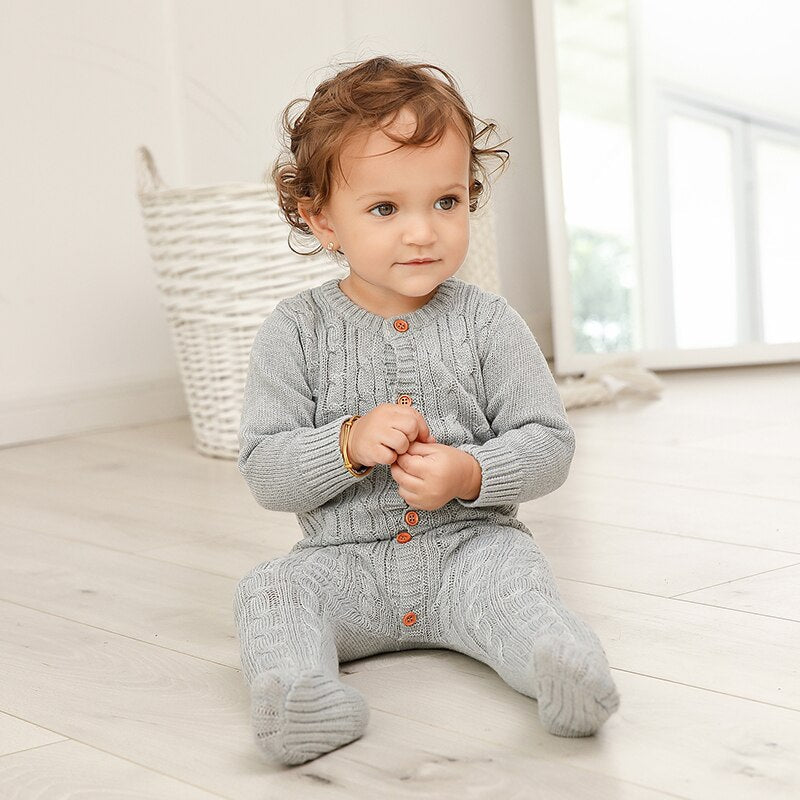 Stickad barn Romper