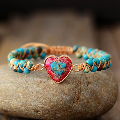 Passion Heart Flätad Armband