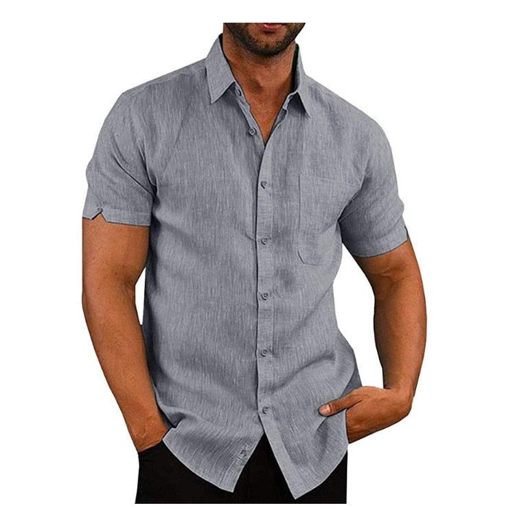 Polo shirt med knapp för män
