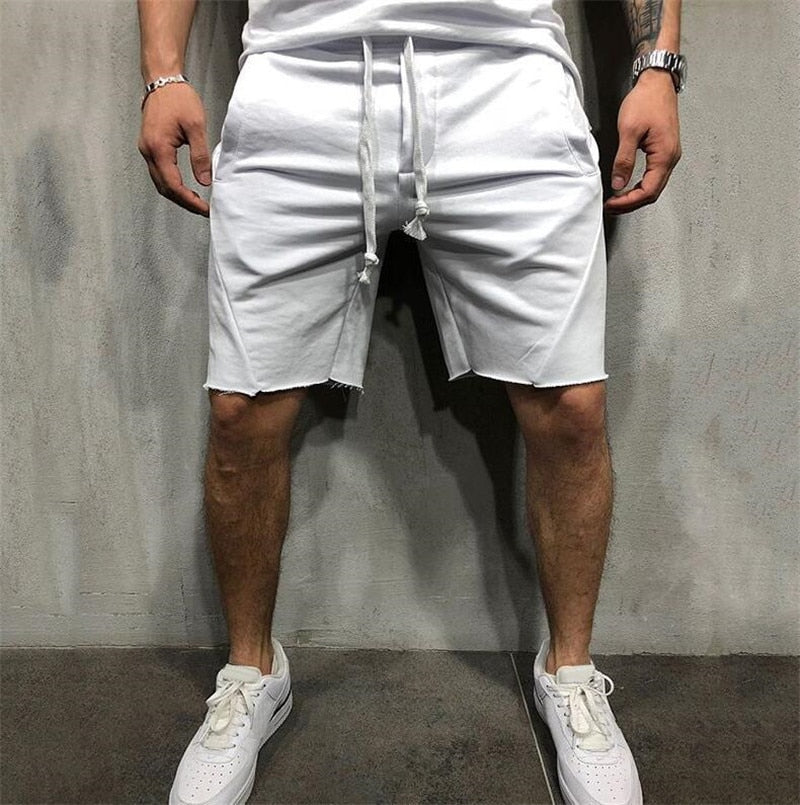 Löst släta enfärgade shorts