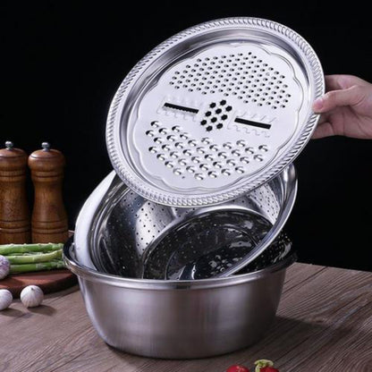 Multifunktionell grönsakshackare i rostfritt stål