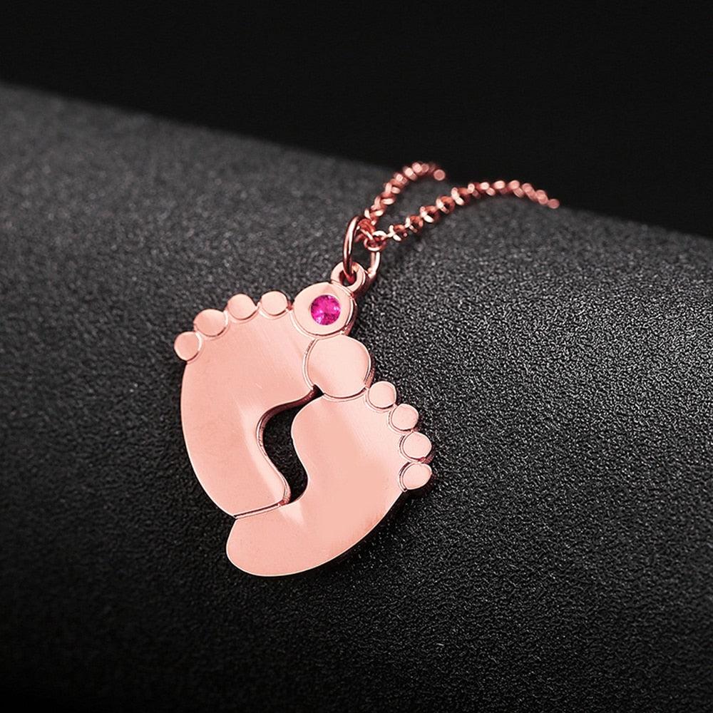 Custom Baby Feet halsband